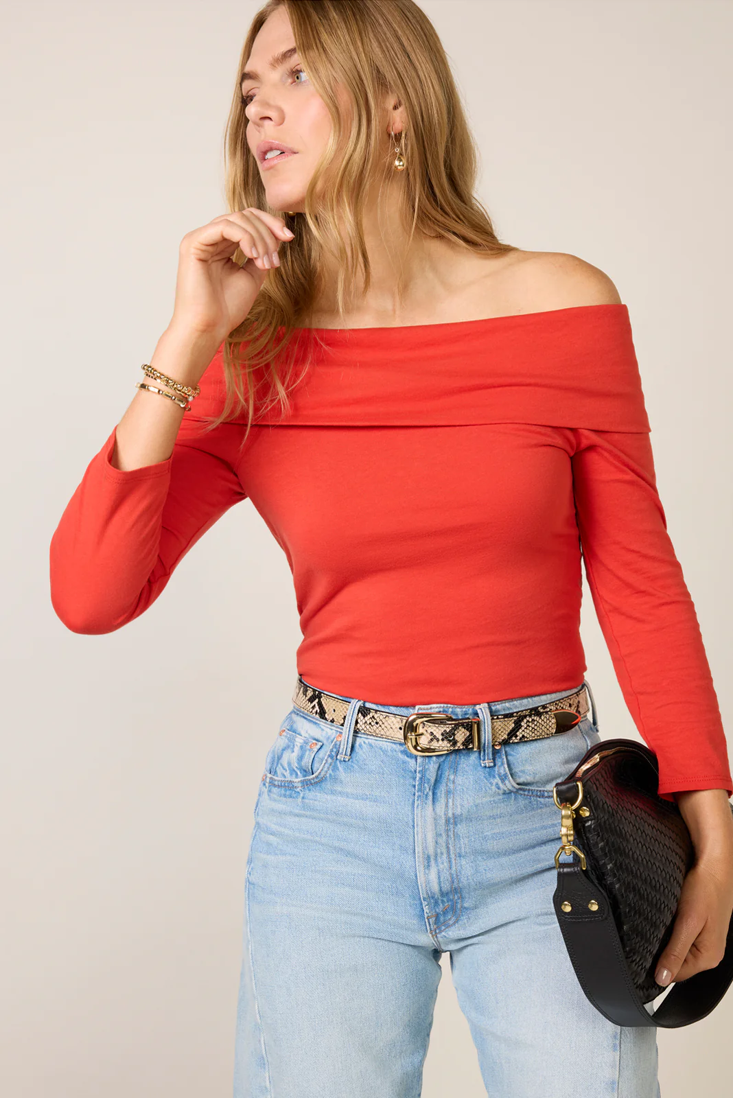 Alexi Off The Shoulder T-Shirt - Image 2