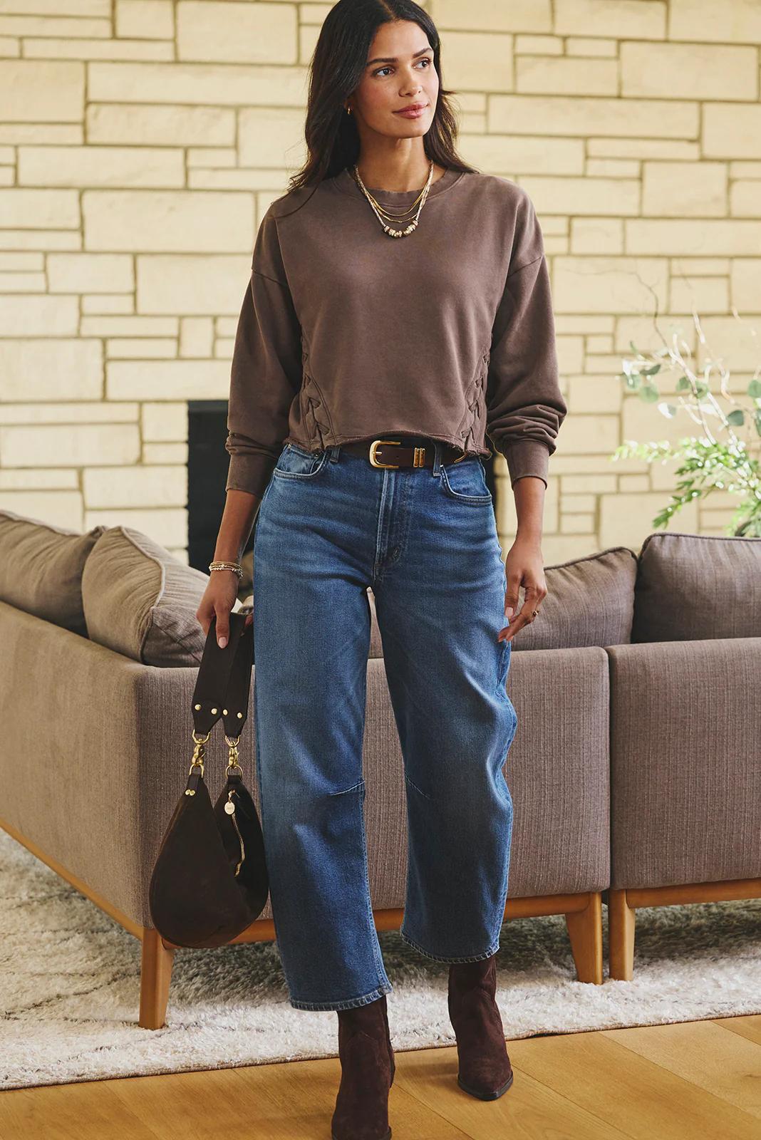 Amelia Side Lace Up Sweatshirt - Image 6
