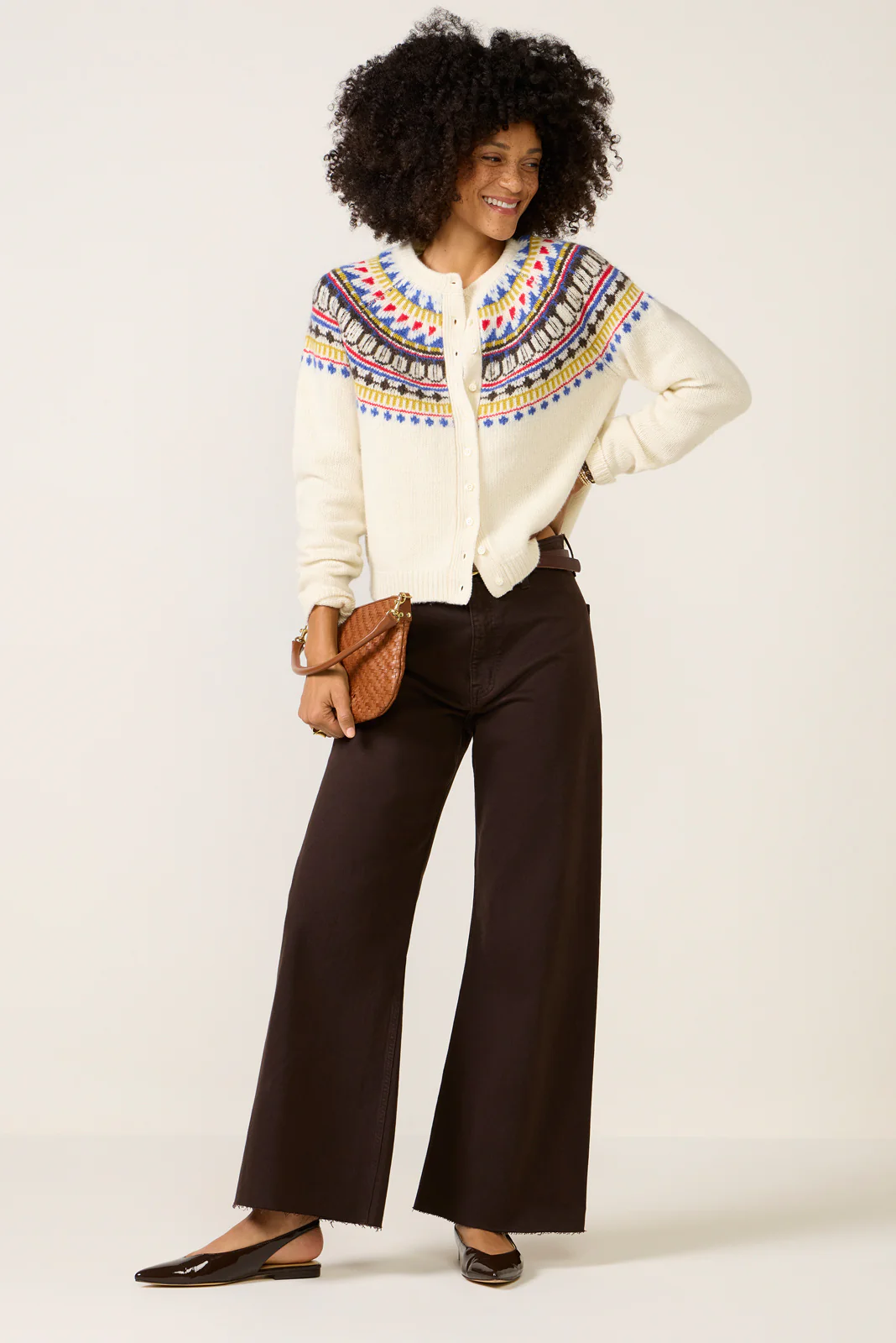 Amina Fairisle Cardigan - Image 3