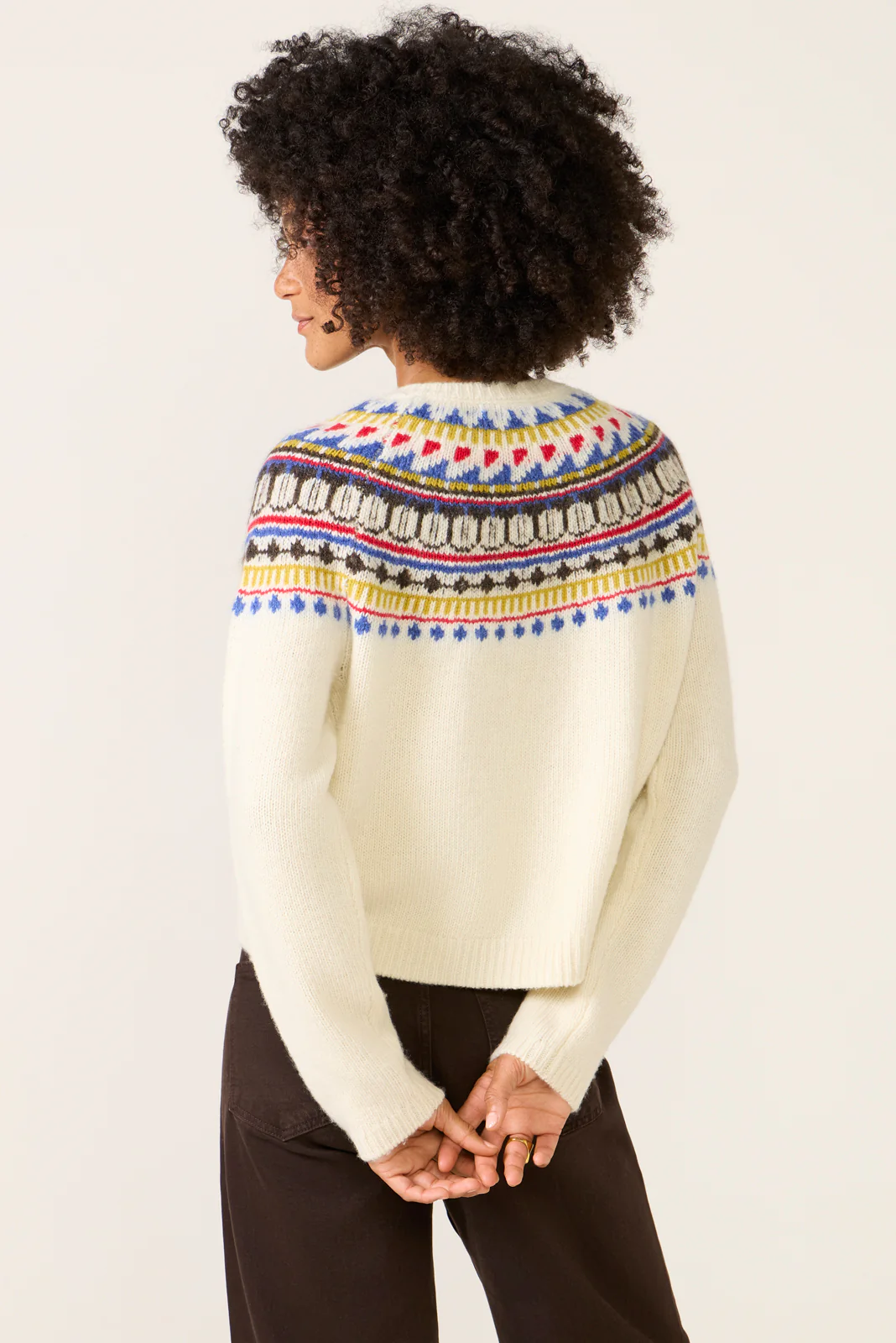 Amina Fairisle Cardigan - Image 4