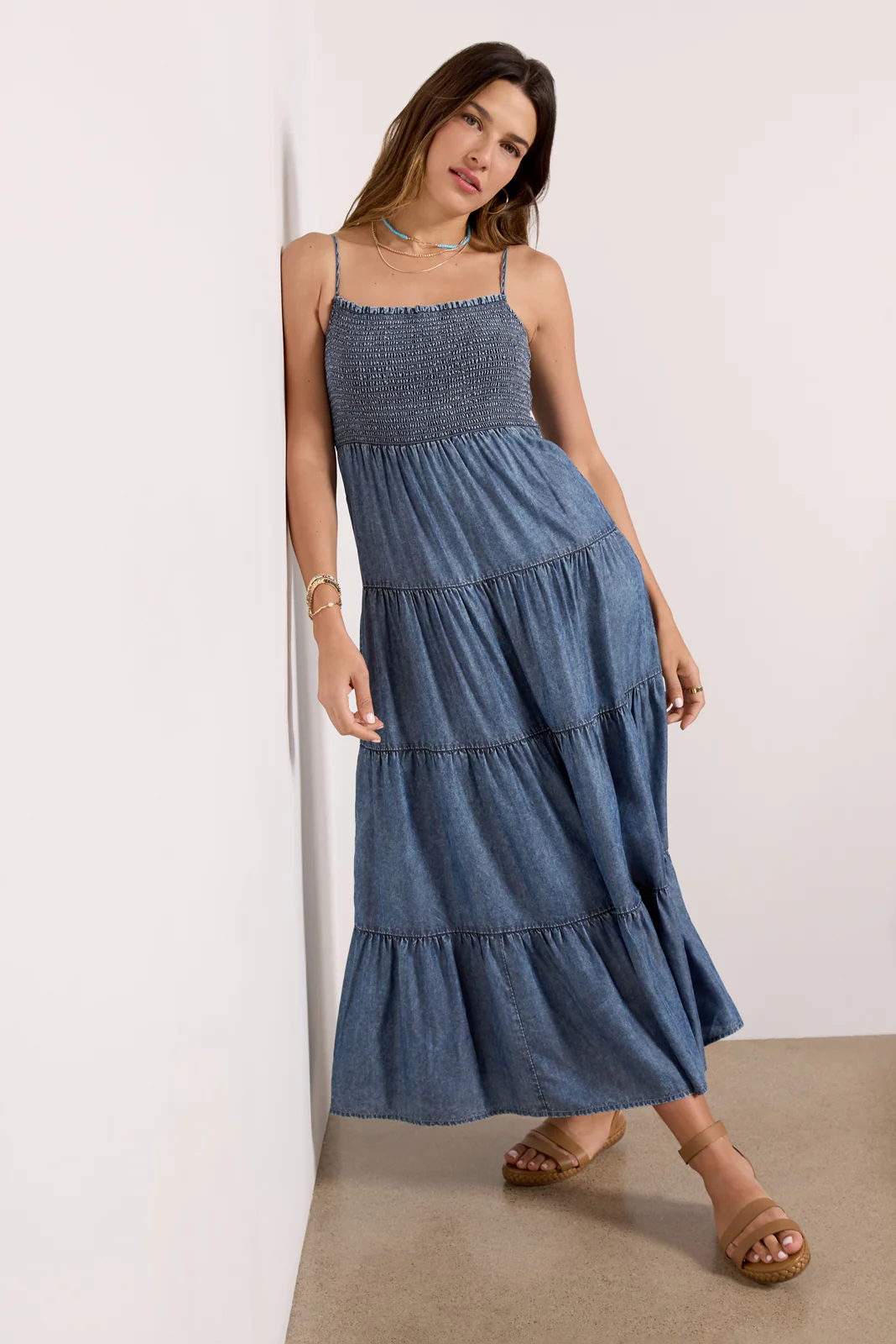 Balos Chambray Midi Dress - Image 5