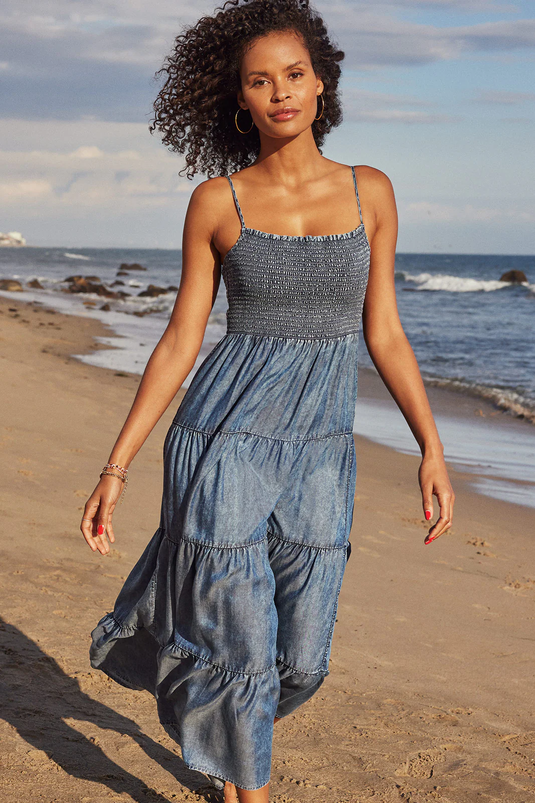 Balos Chambray Midi Dress - Image 6
