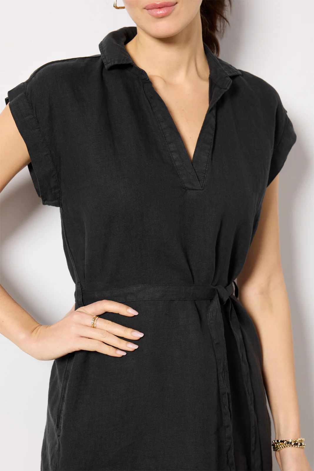 BELTED TUNIC SHIRT DRESS - Image 3