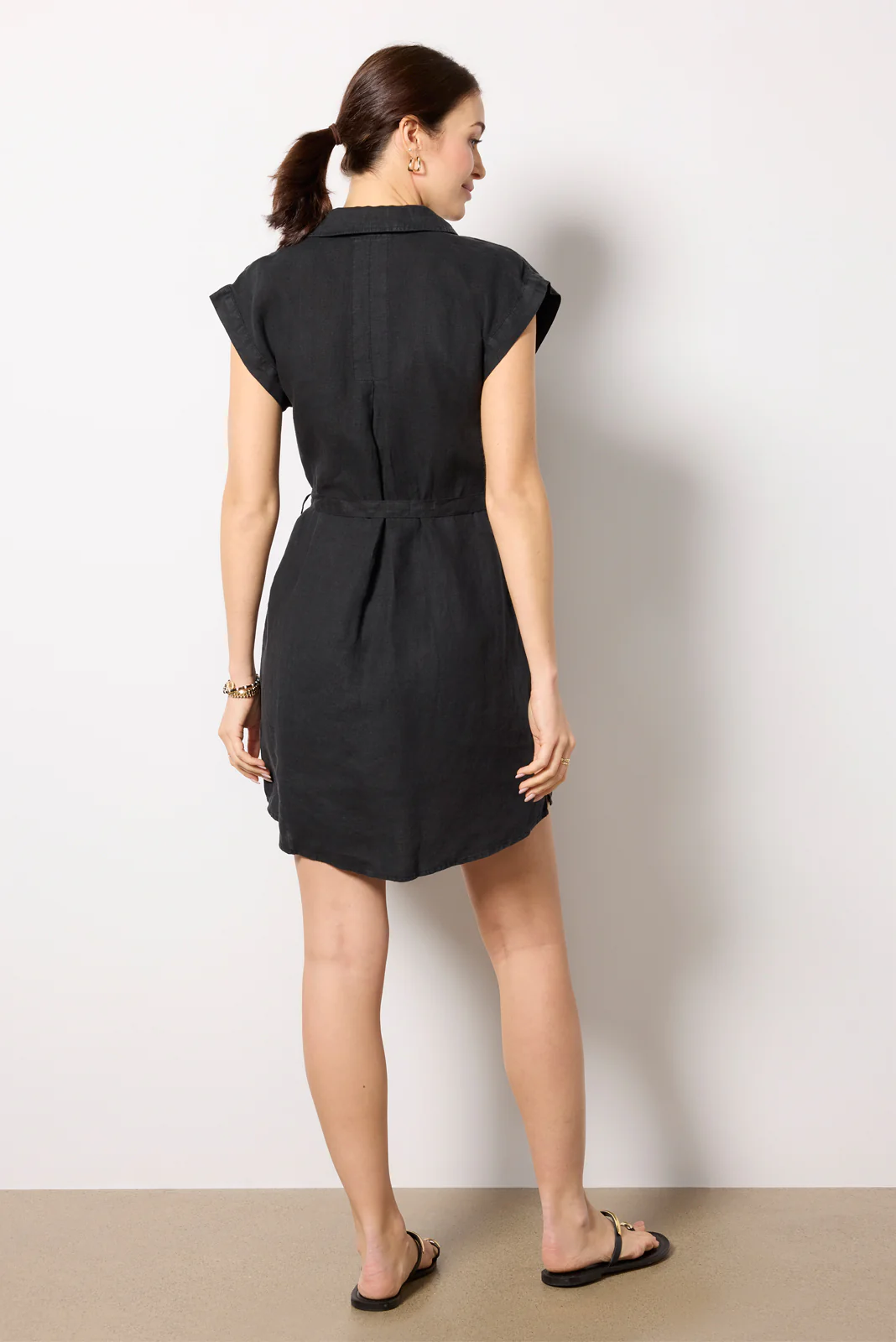 BELTED TUNIC SHIRT DRESS - Image 4
