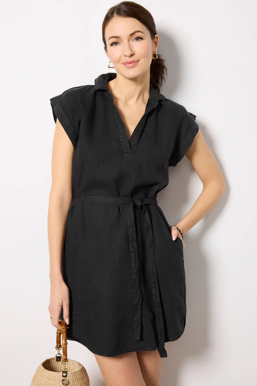 BELTED TUNIC SHIRT DRESS - Image 5