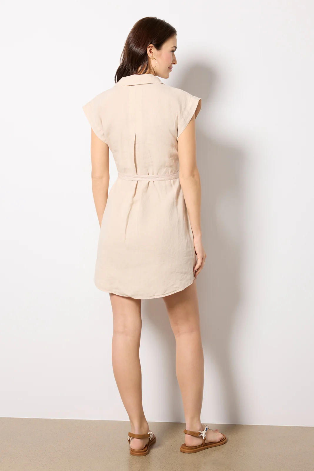 BELTED TUNIC SHIRT DRESS - Image 4
