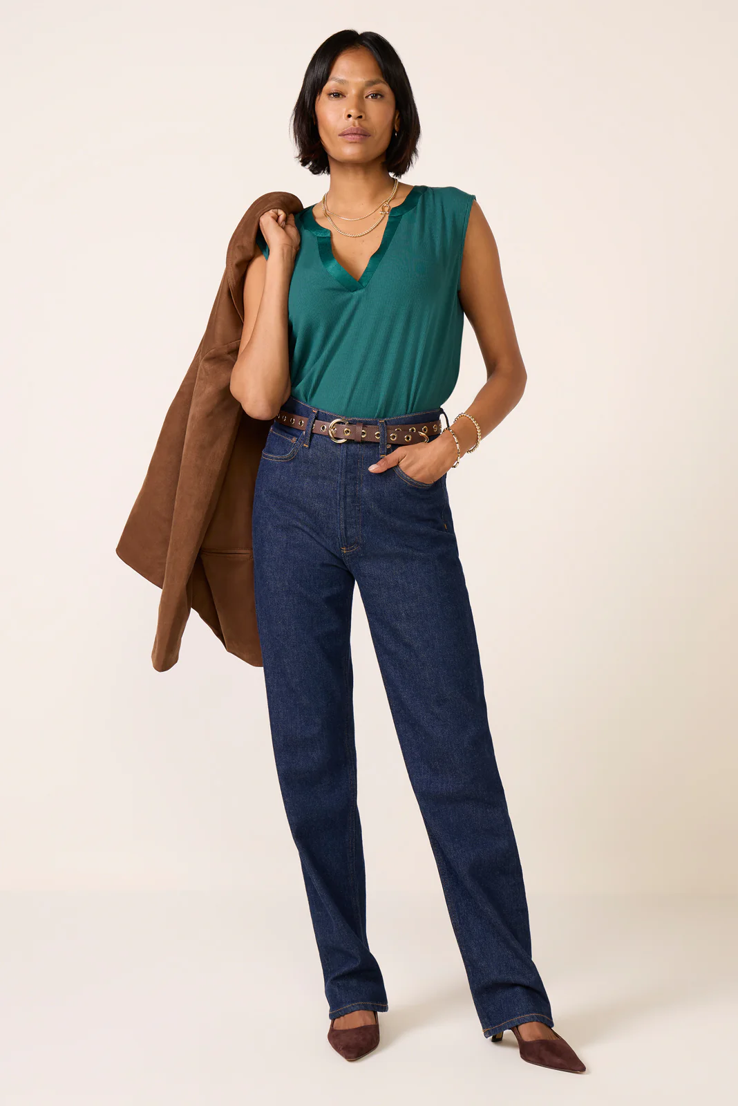 Bex Split Neck Tank - Image 2