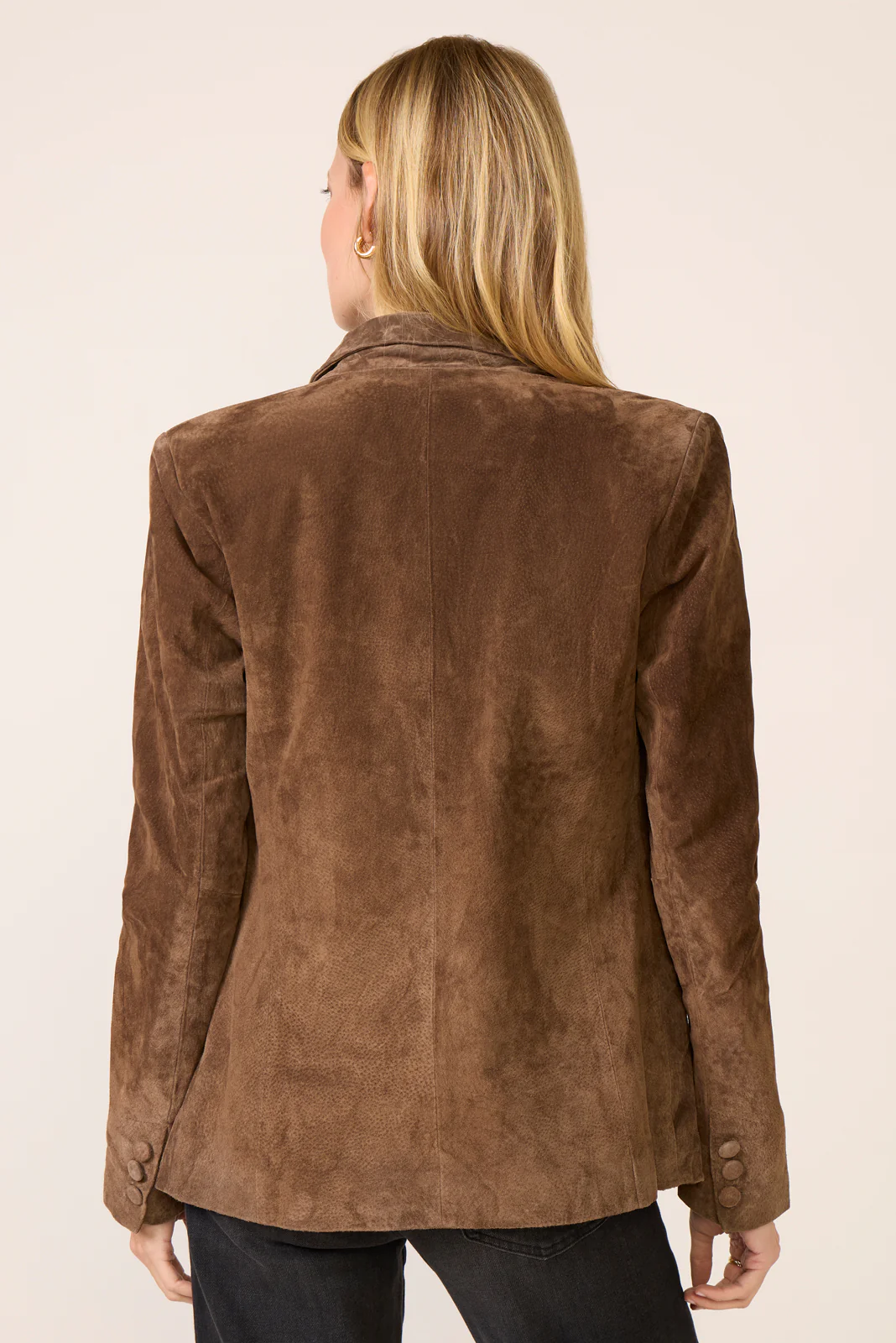 Black Coffee Suede Blazer - Image 4