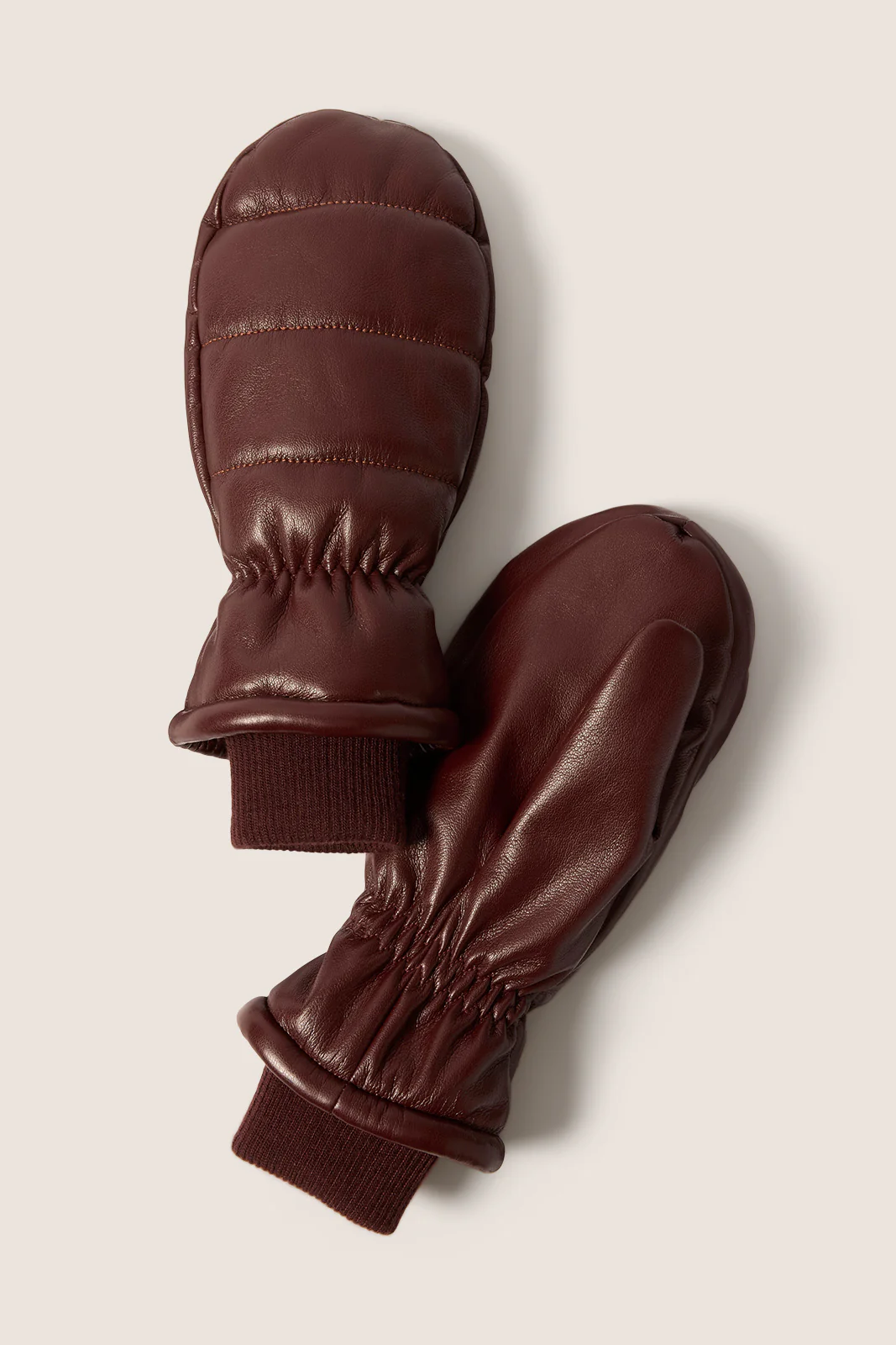 Blaire Faux Leather Puffer Mitten - Image 2