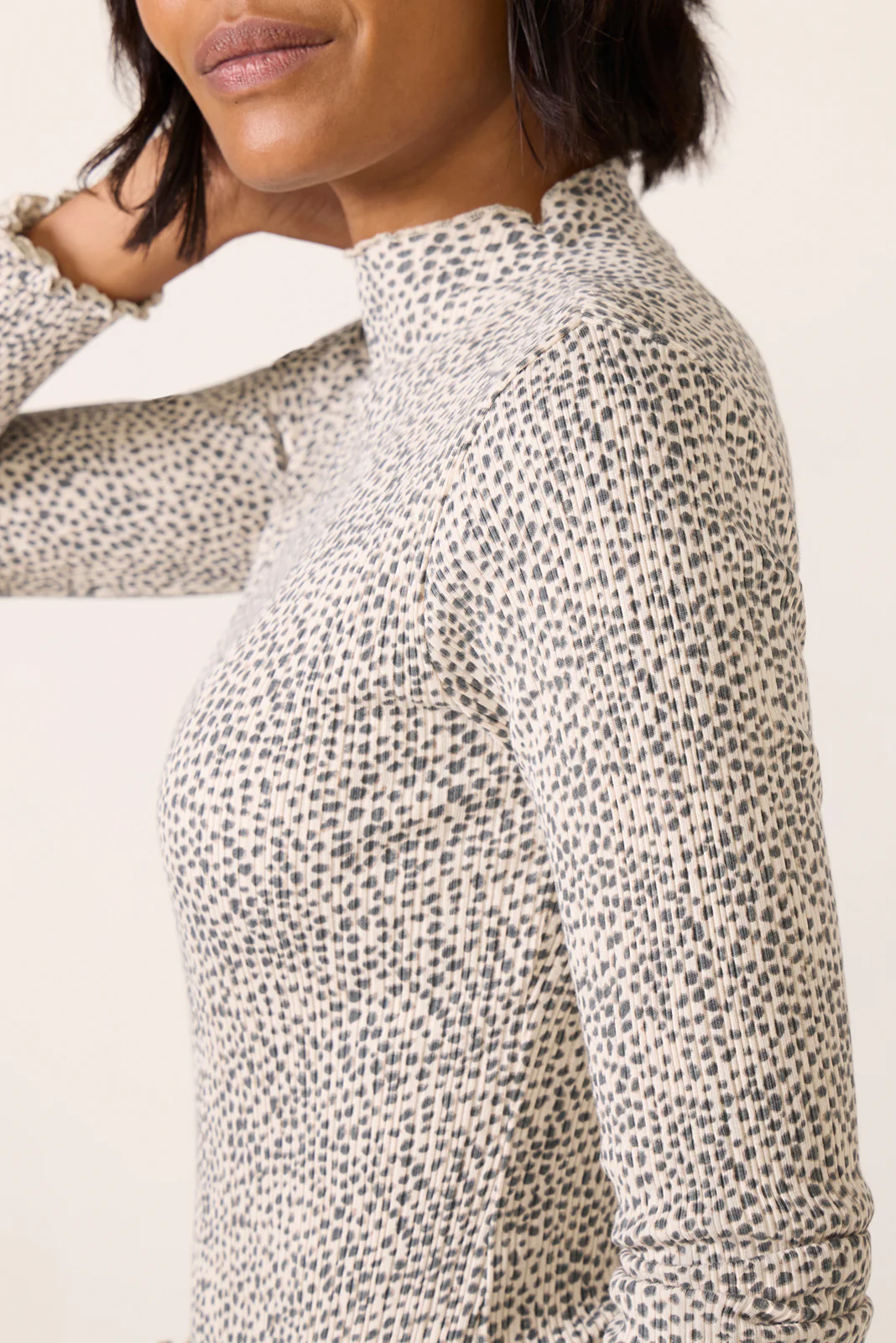 Brenna Mock Neck Top - Image 3