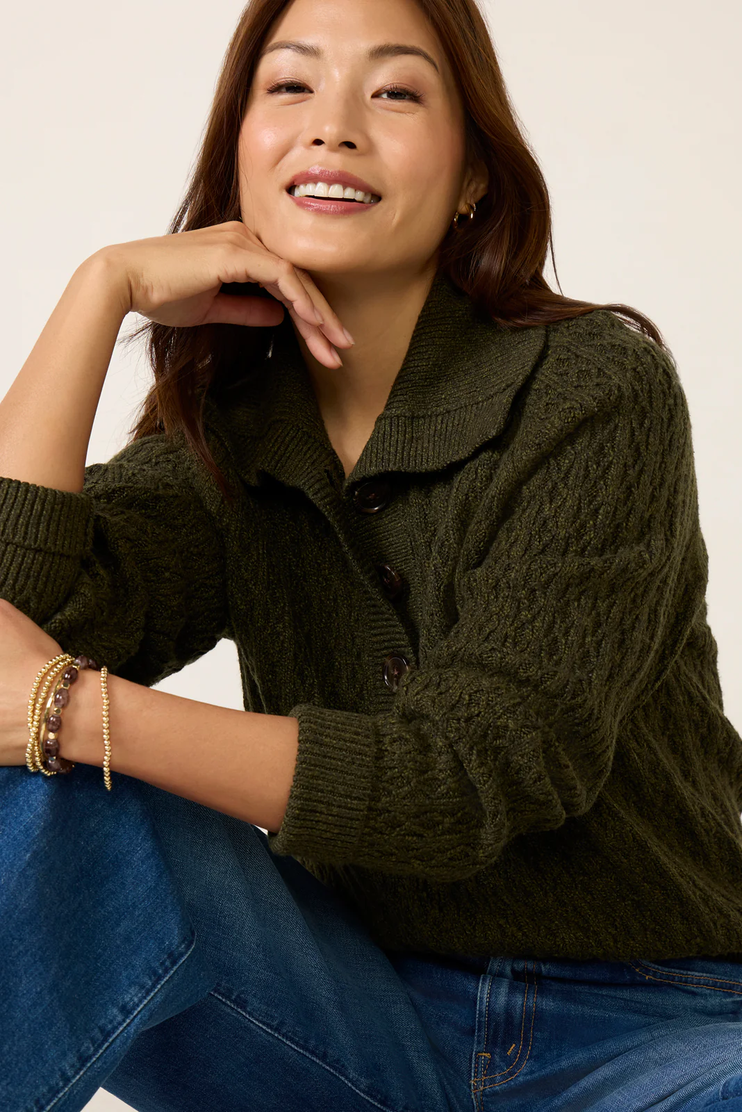 Bridget Half Button Sweater - Image 5