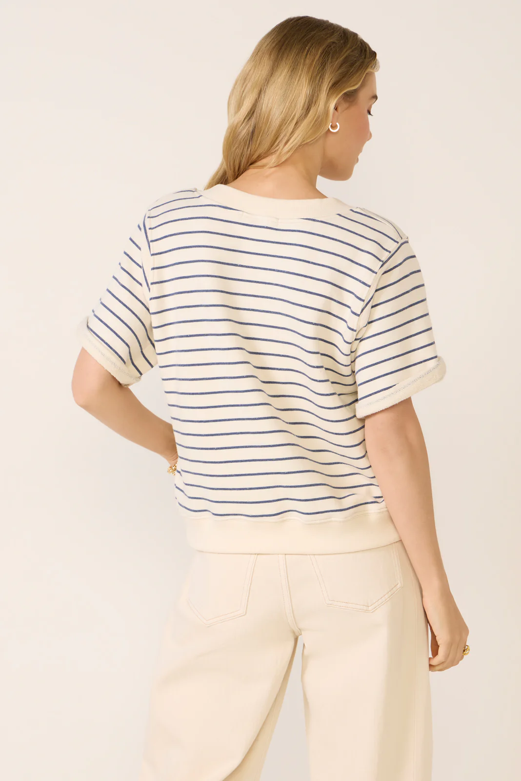 Briggs Stripe Short Sleeve Sweatshirt - Image 4