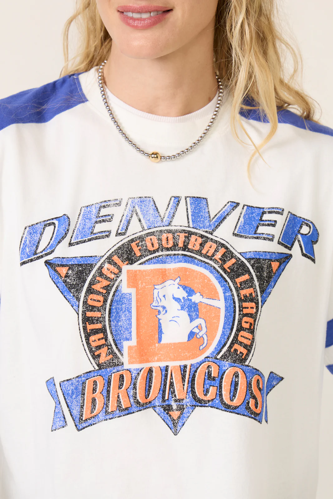 Broncos Striped Crop Tee - Image 3