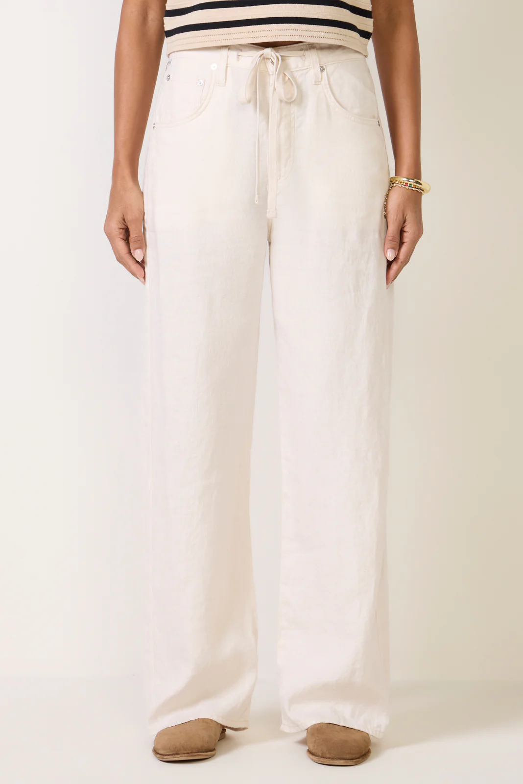 Brynn Drawstring Linen Pant - Image 5