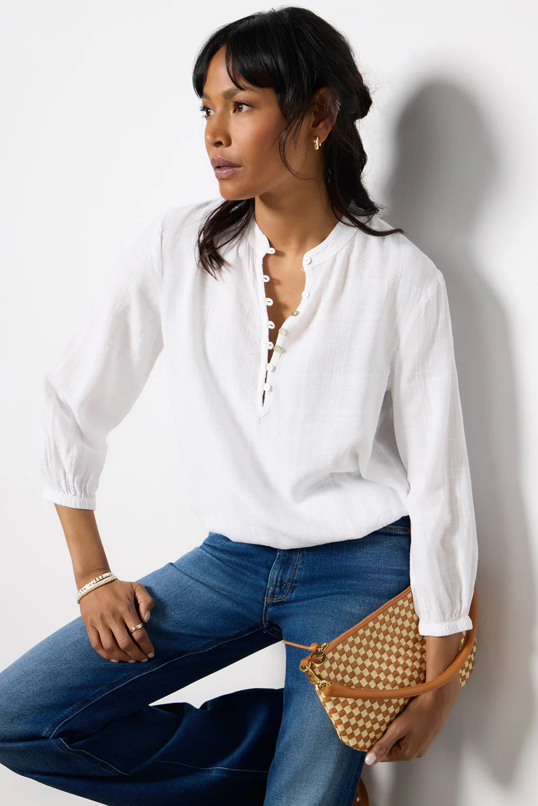 Button Front Textured Shirt - Image 5