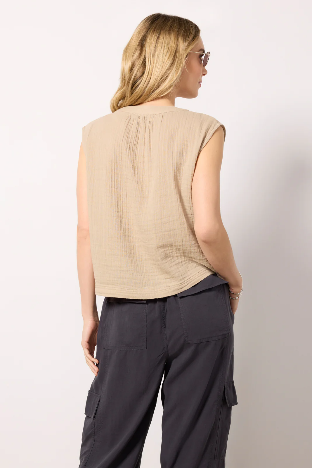 Callie V Neck Airy Top - Image 4
