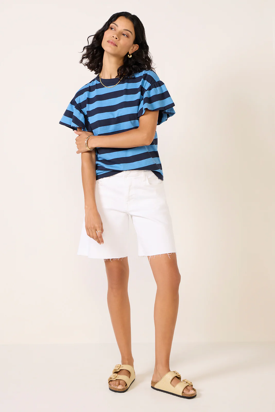 Camille Ruffle Sleeve Top - Image 2