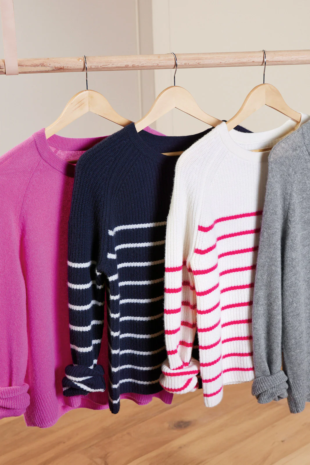 Campbell Cashmere Stripe Pullover - Image 6