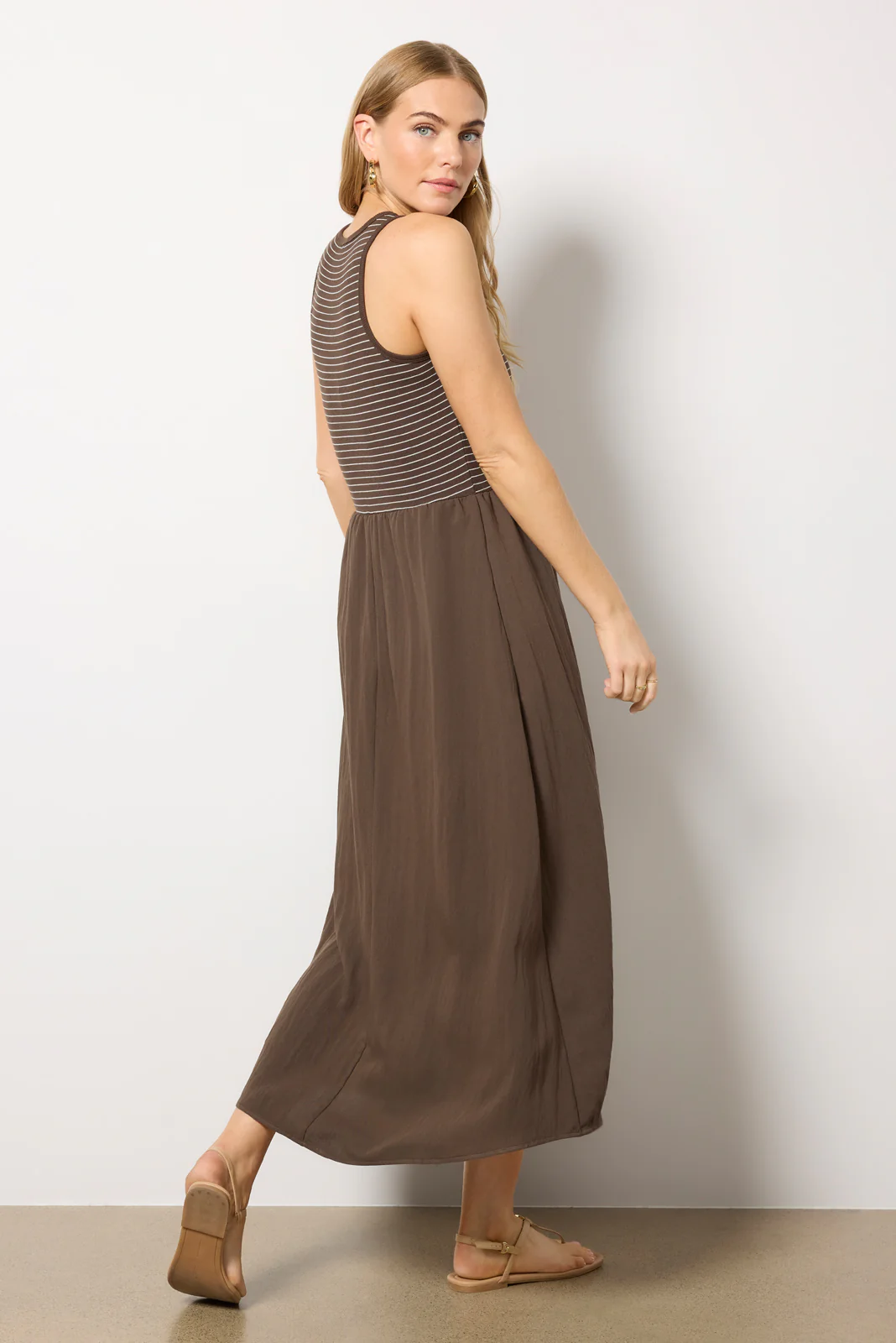 Charlotte Striped Midi Dress - Image 5