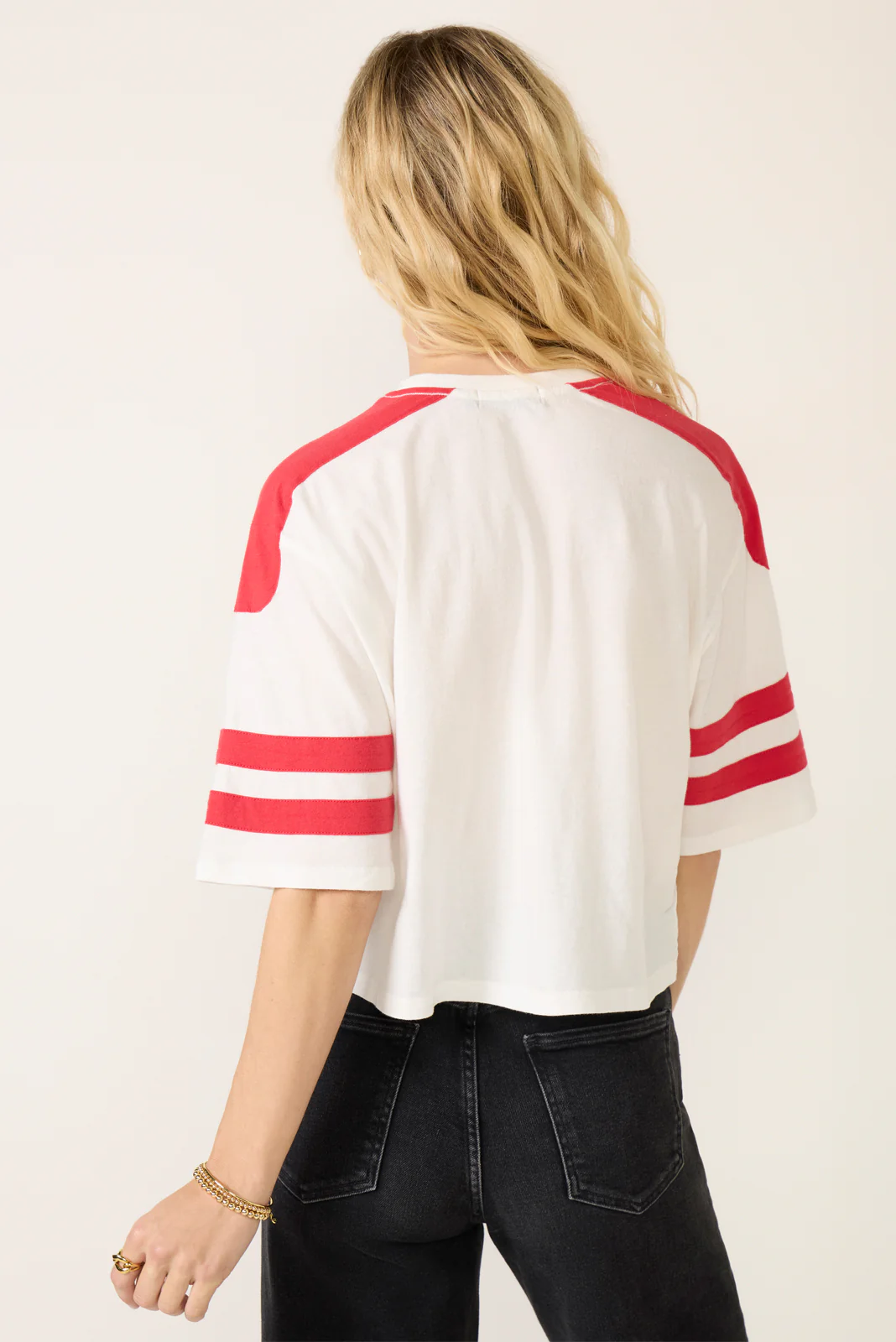 Chiefs Striped Crop Tee - Image 4