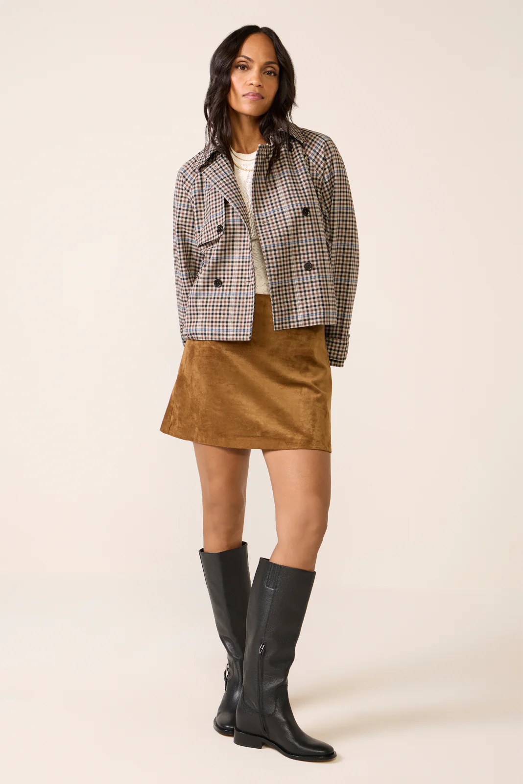 Ciera Suede Mini Skirt
