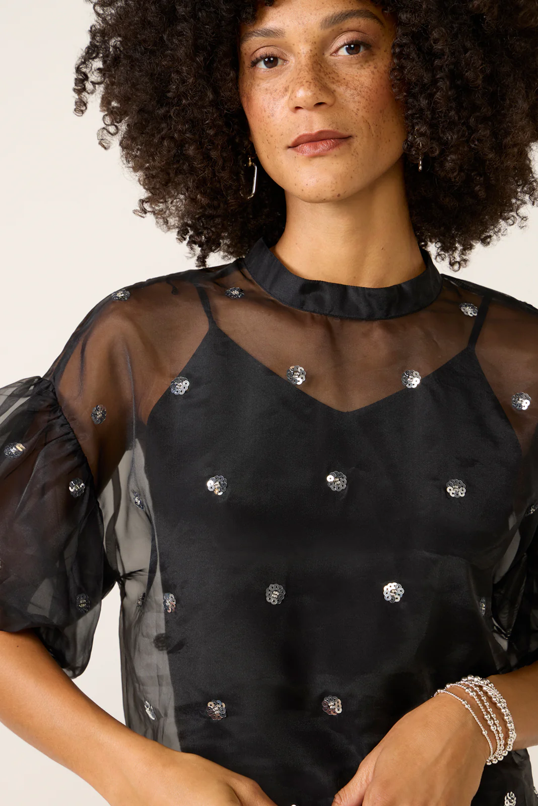 Cinthia Puff Organza Top - Image 3