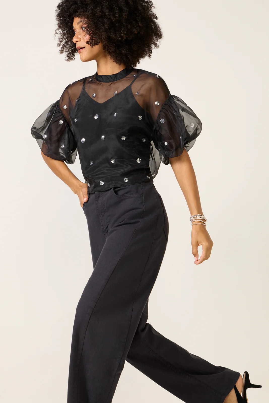 Cinthia Puff Organza Top - Image 6