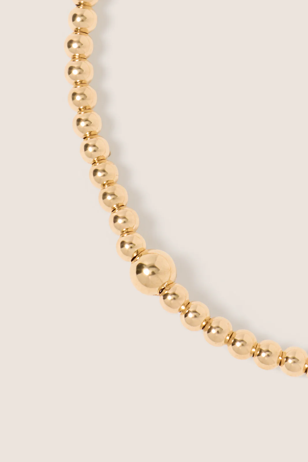 Classic Gold 2.5mm Bead Bracelet - Image 3