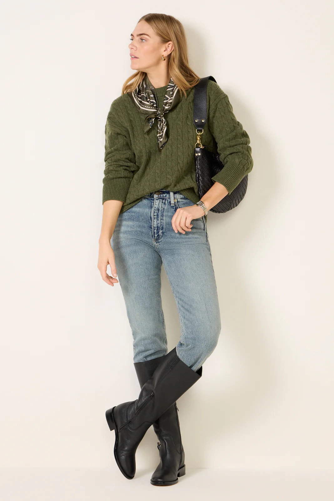 Crew Cable Sweater