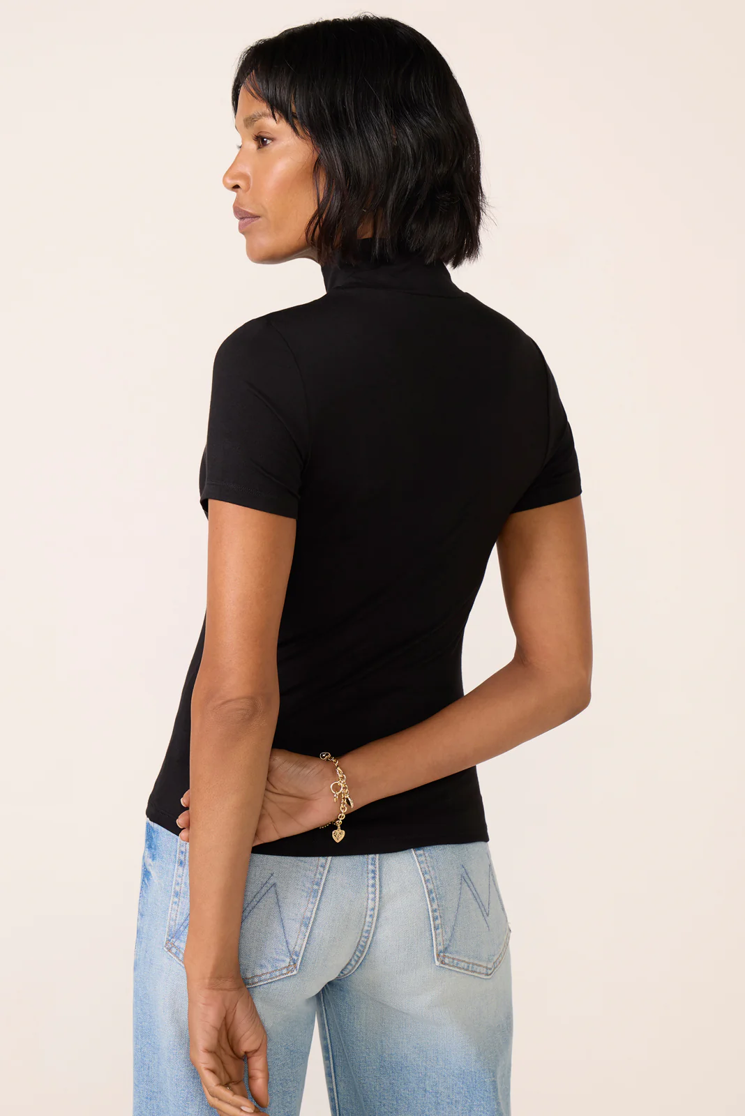Demi Fitted Mock Neck - Image 4