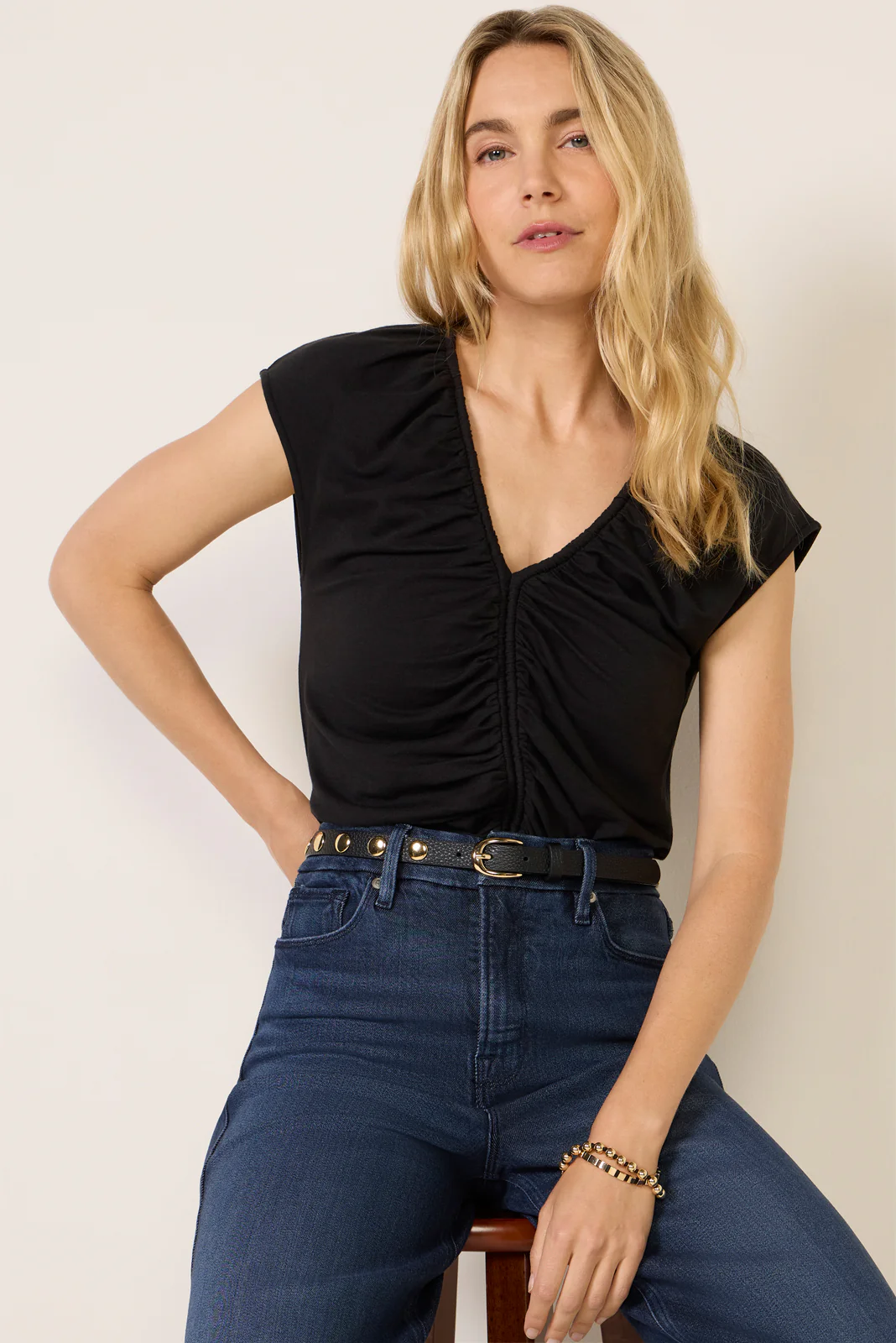 Dona V Neck Top - Image 2