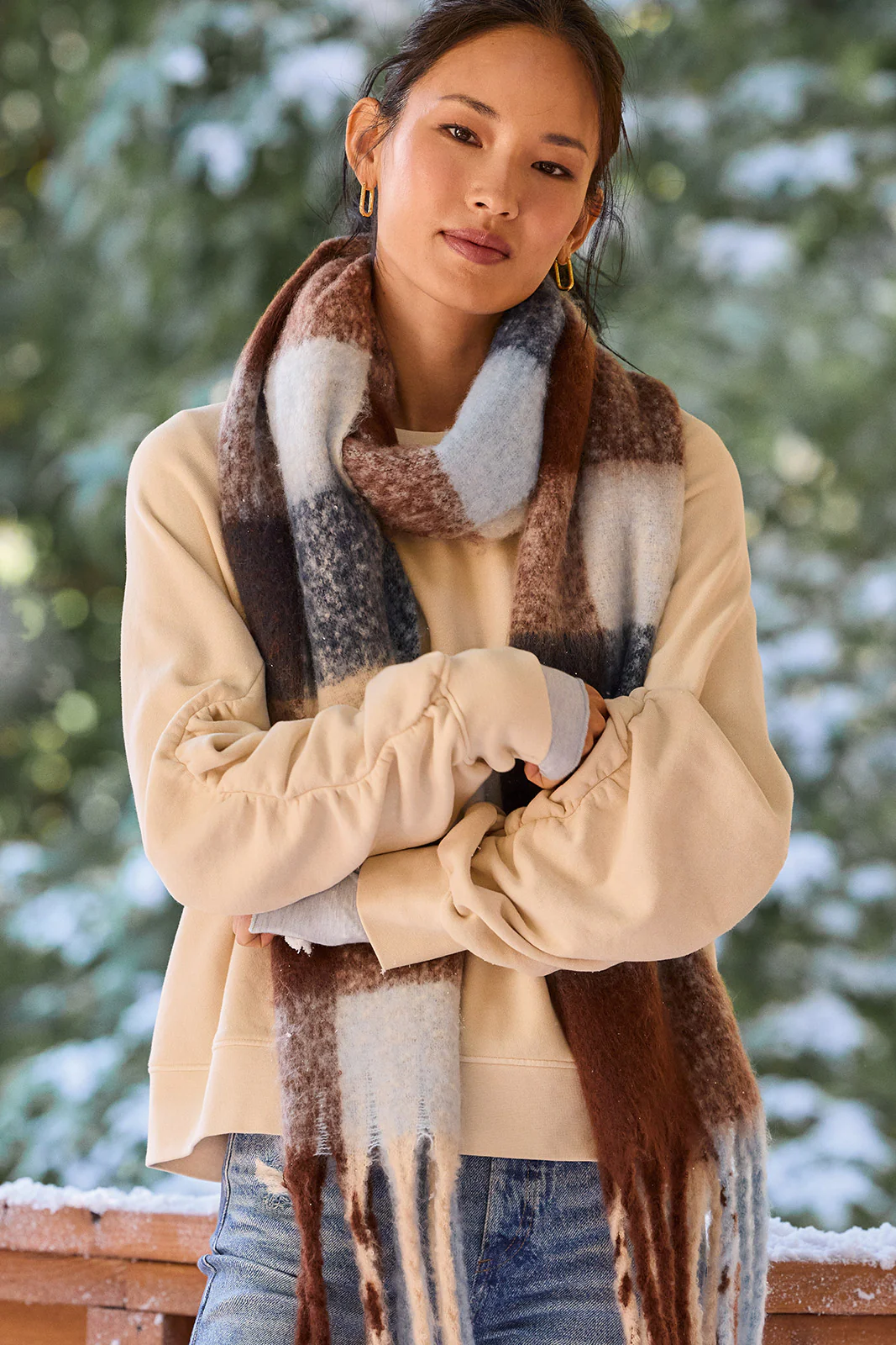 Donovan Checked Scarf - Image 3