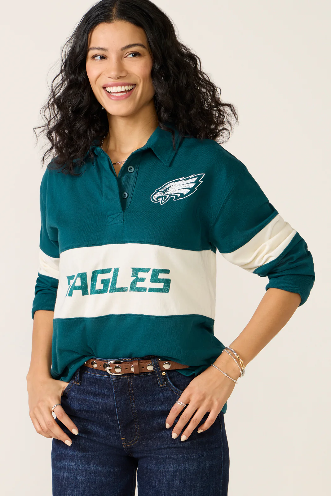 Eagles Long Sleeve Rugby - Image 2
