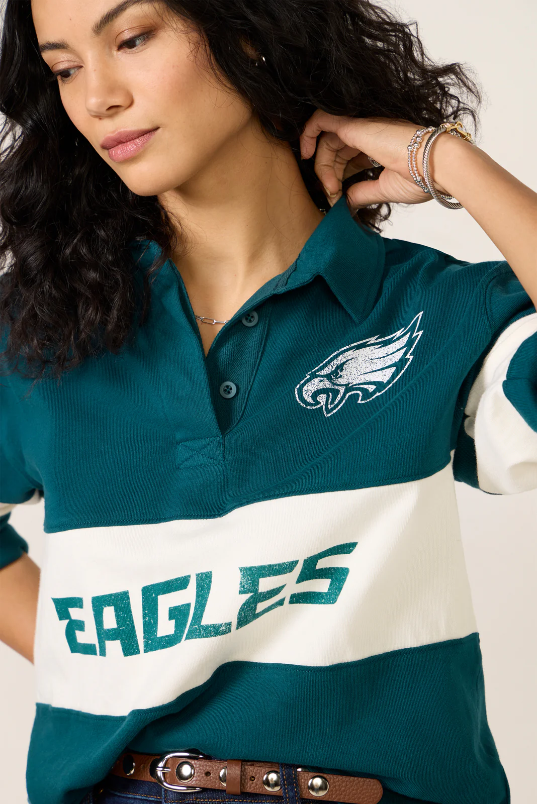 Eagles Long Sleeve Rugby - Image 3