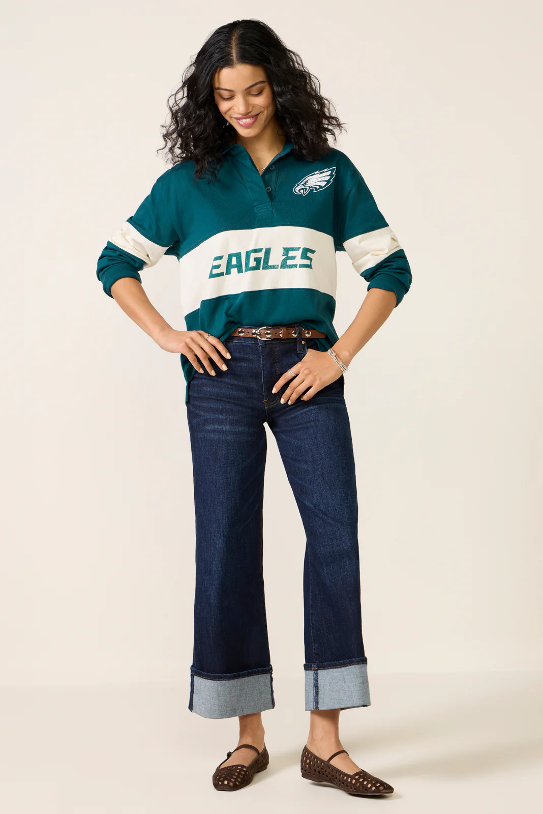 Eagles Long Sleeve Rugby - Image 5