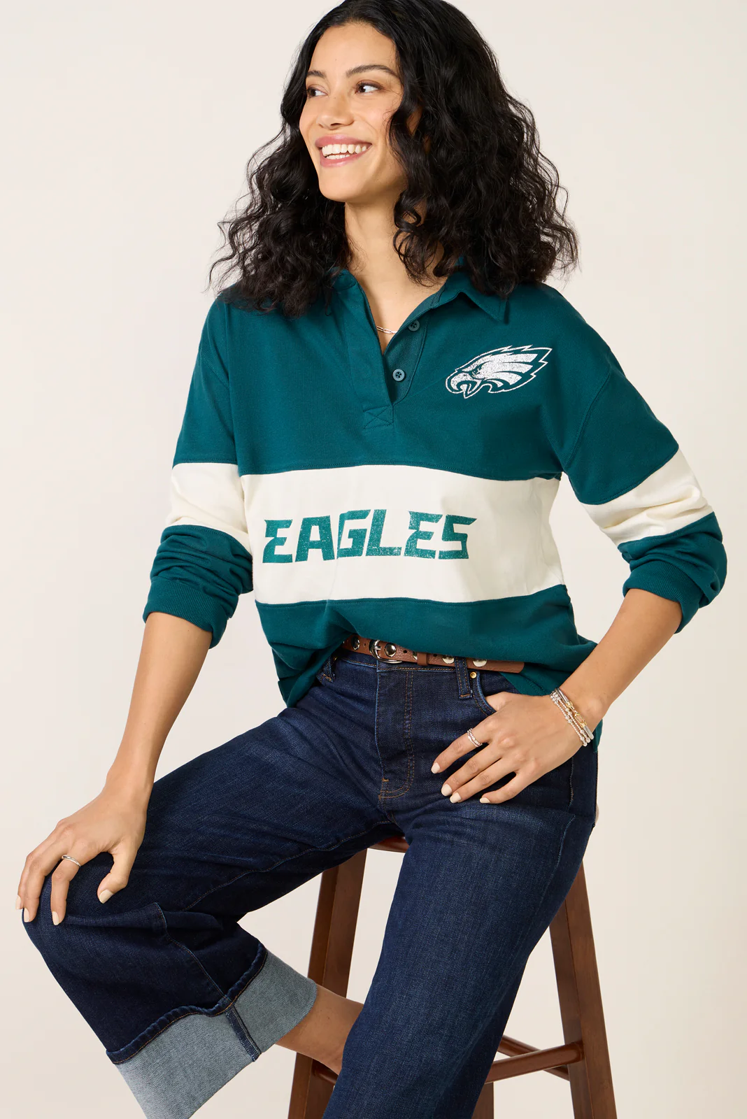 Eagles Long Sleeve Rugby - Image 6