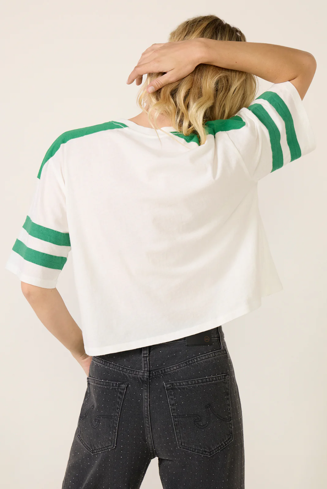 Eagles Stripe Crop Tee - Image 4