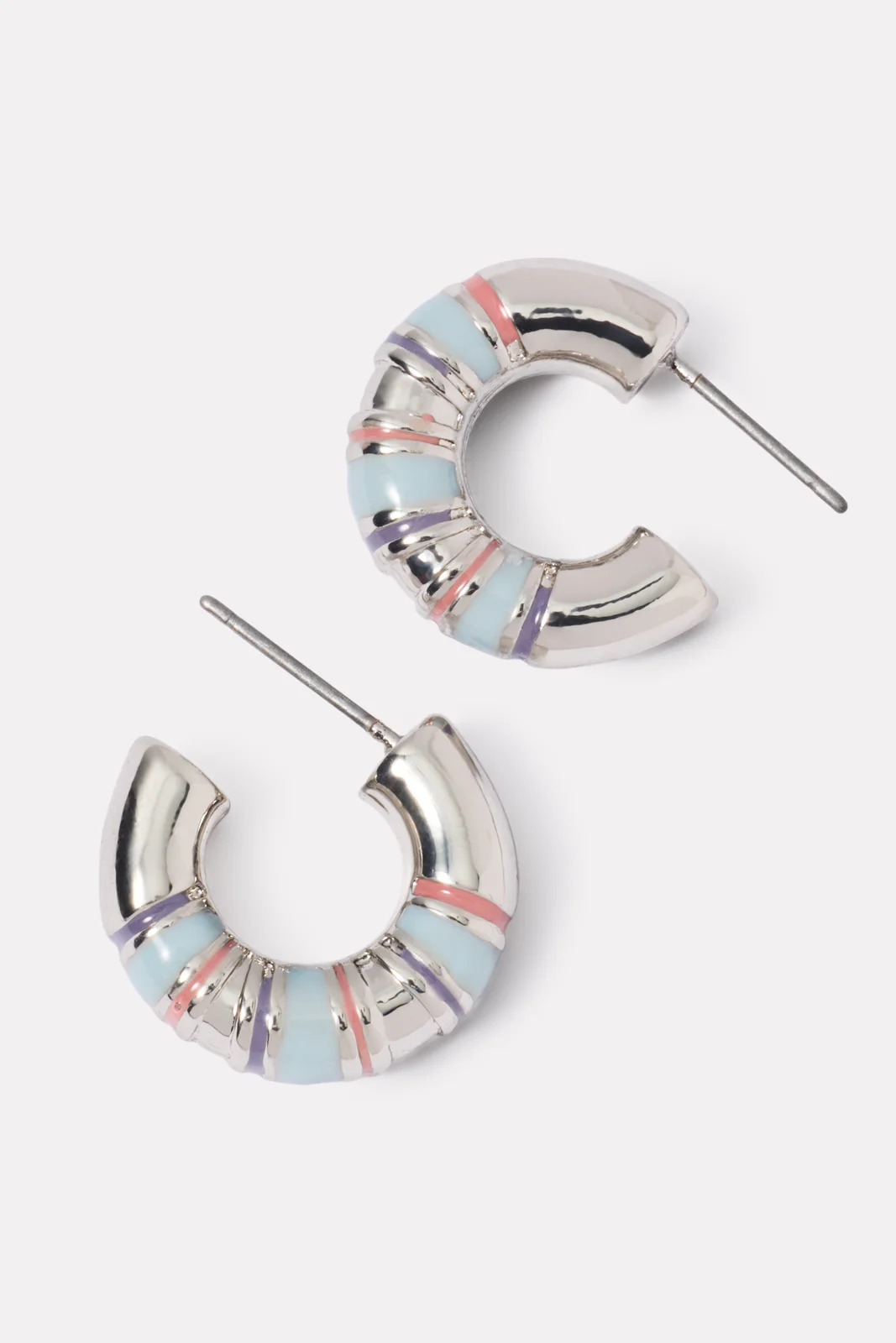 Edna Enamel Hoop Earring - Image 2
