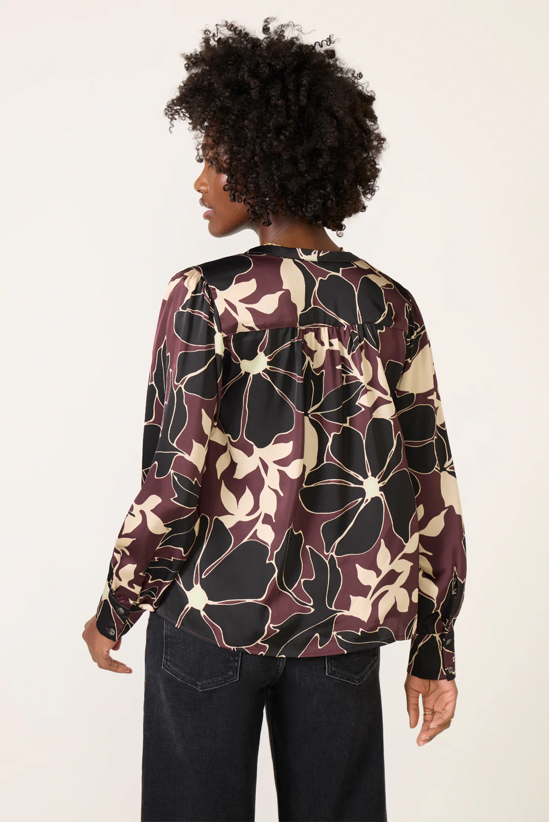 Elinor Satin Floral Blouse - Image 4