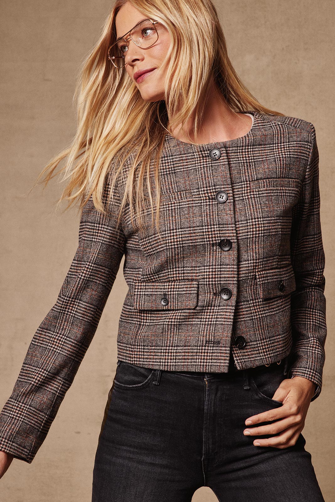Ellie Plaid Jacket - Image 6