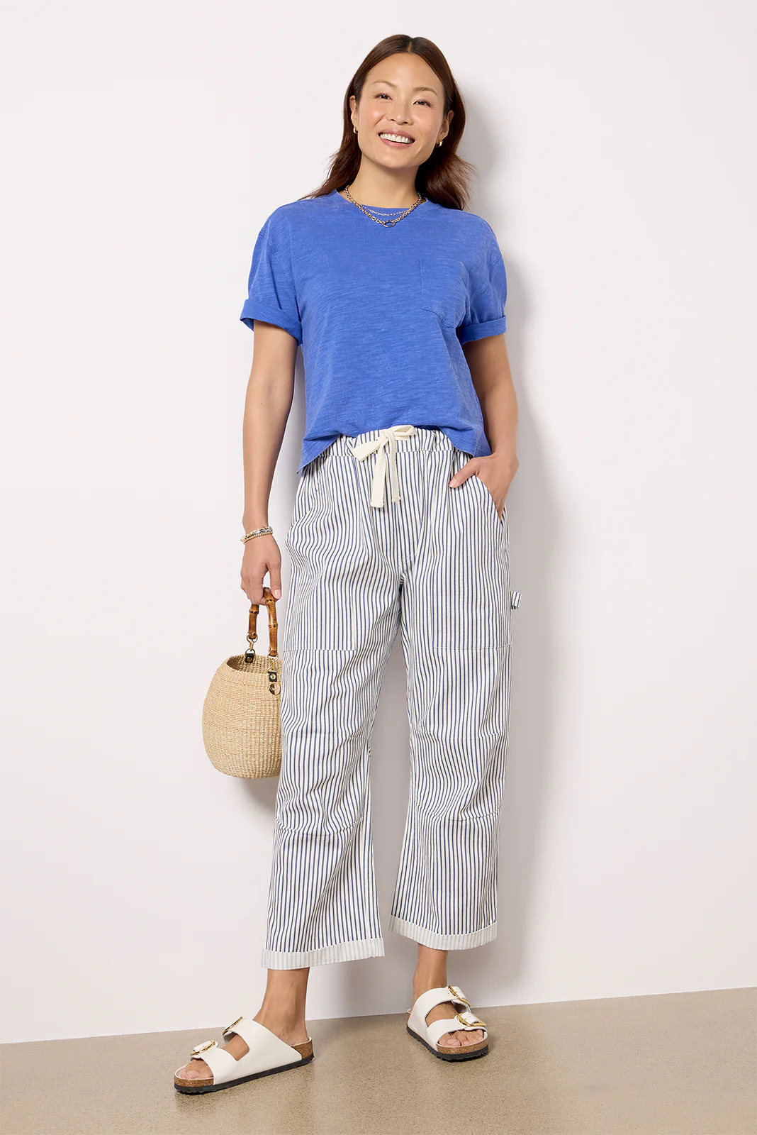Elsy Slub Pocket Tee - Image 2