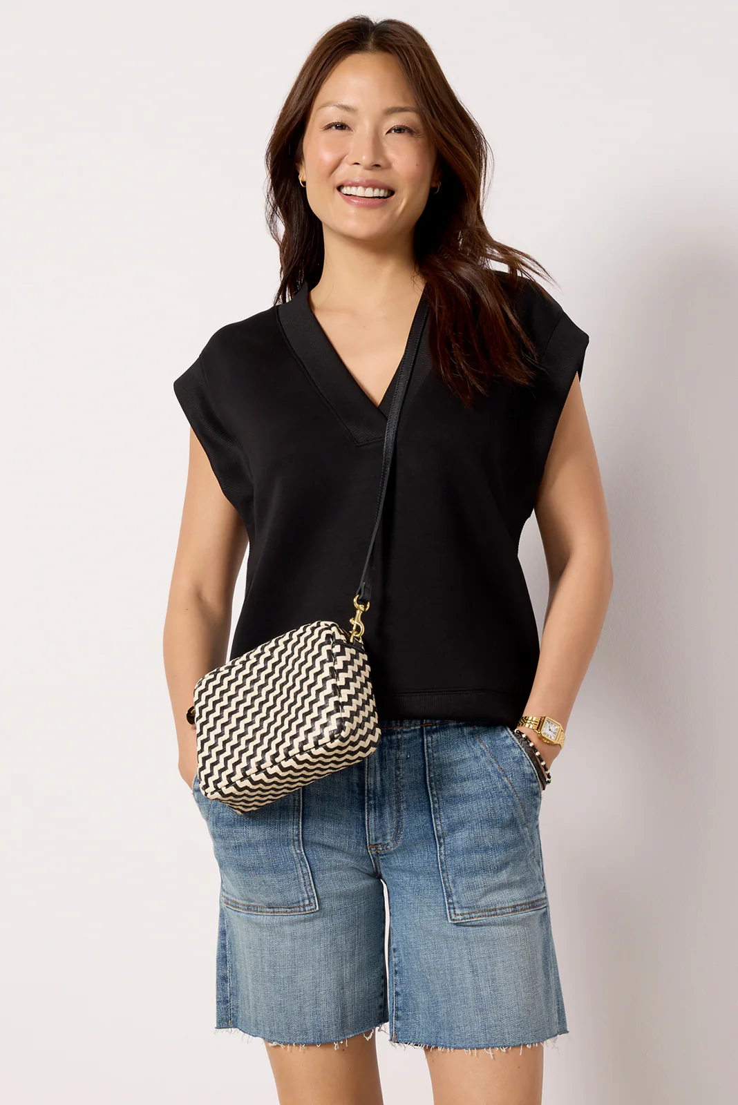 Eva Sleek V Neck Top - Image 5