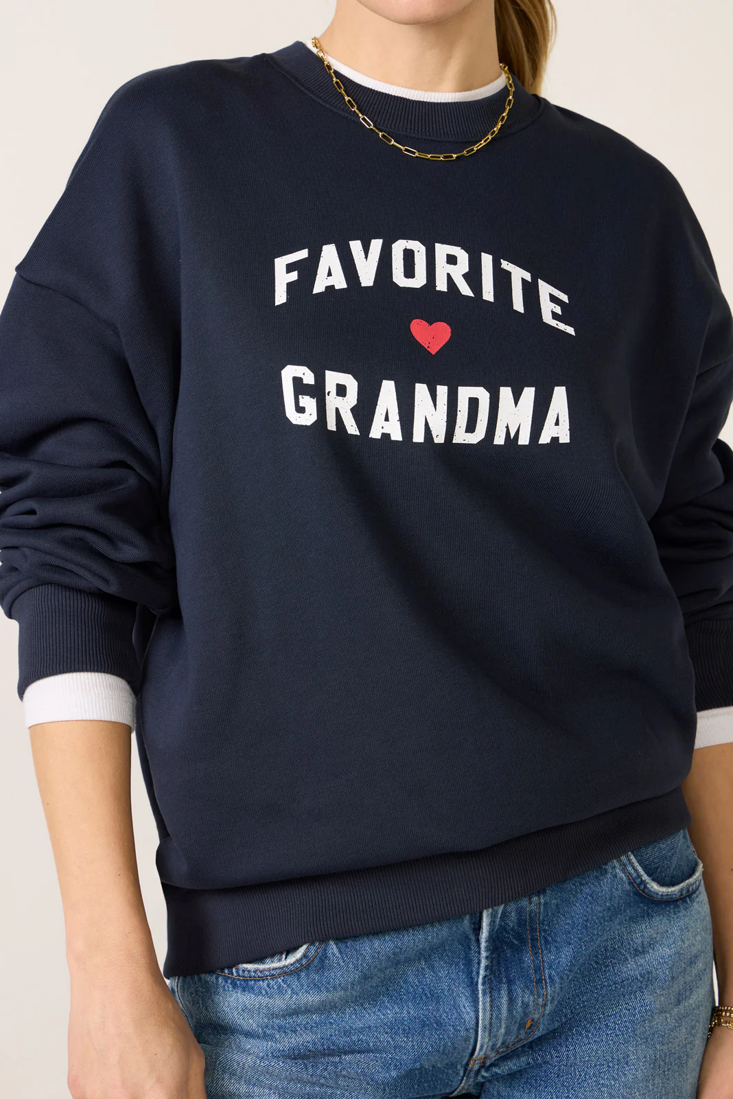 Favorite Grandma Heart Logo Sweatshirt - Image 2