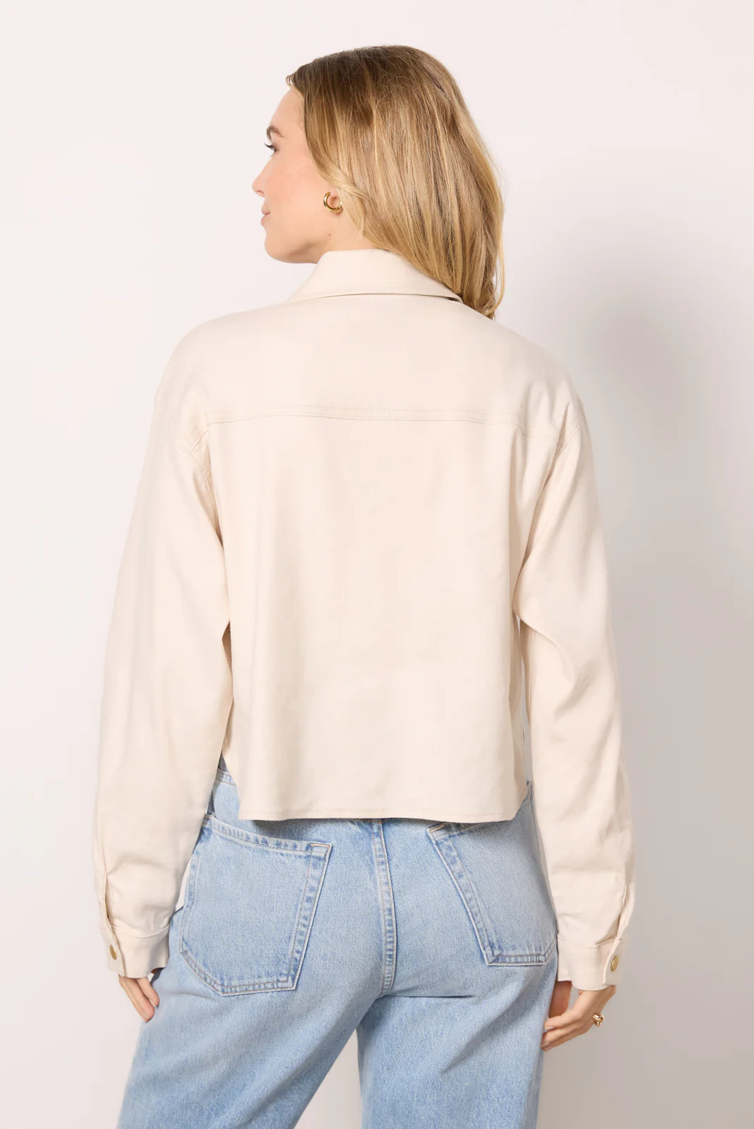 Frankie Stretch Linen Shacket - Image 4