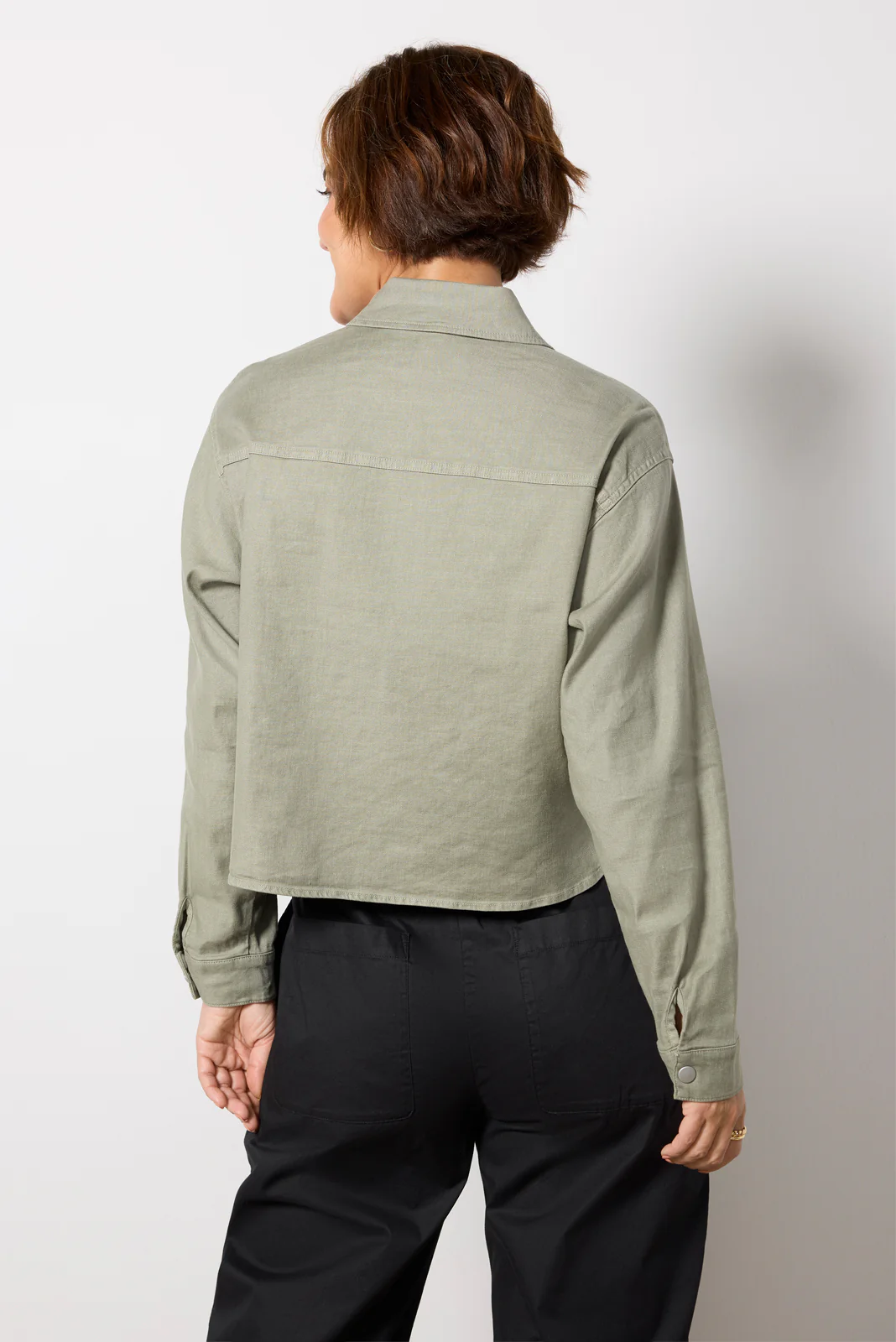 Frankie Stretch Linen Shacket - Image 4