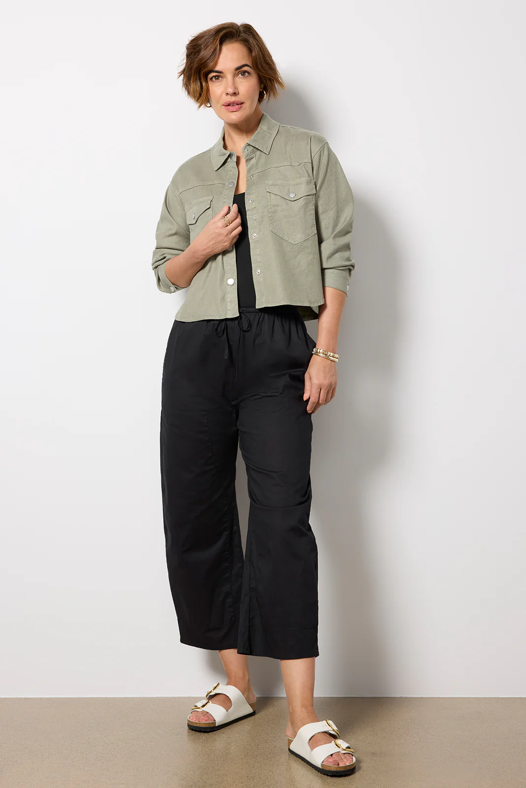 Frankie Stretch Linen Shacket - Image 5