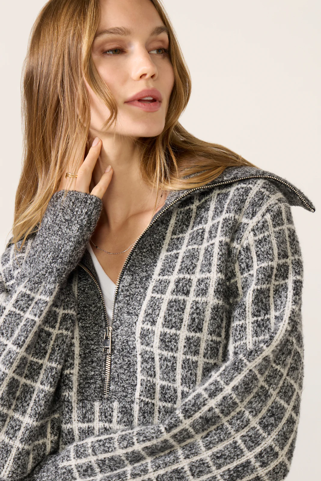 Furley Half Zip Knit Sweater - Image 2