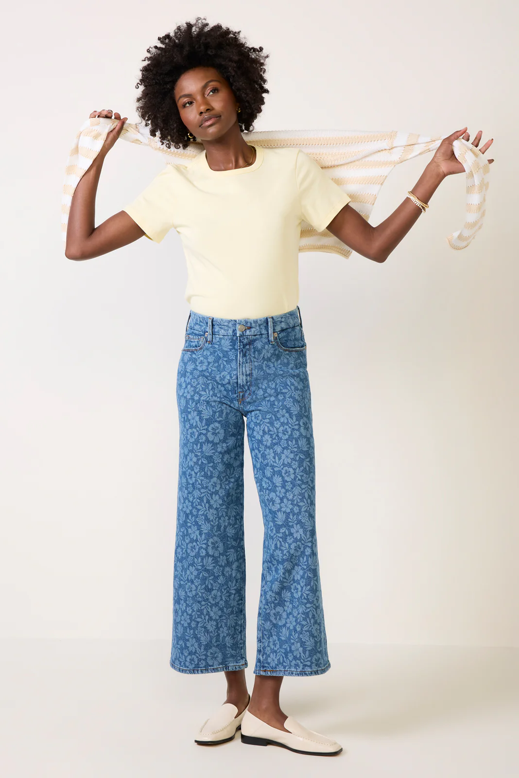 Good Waist Cropped Palazzo