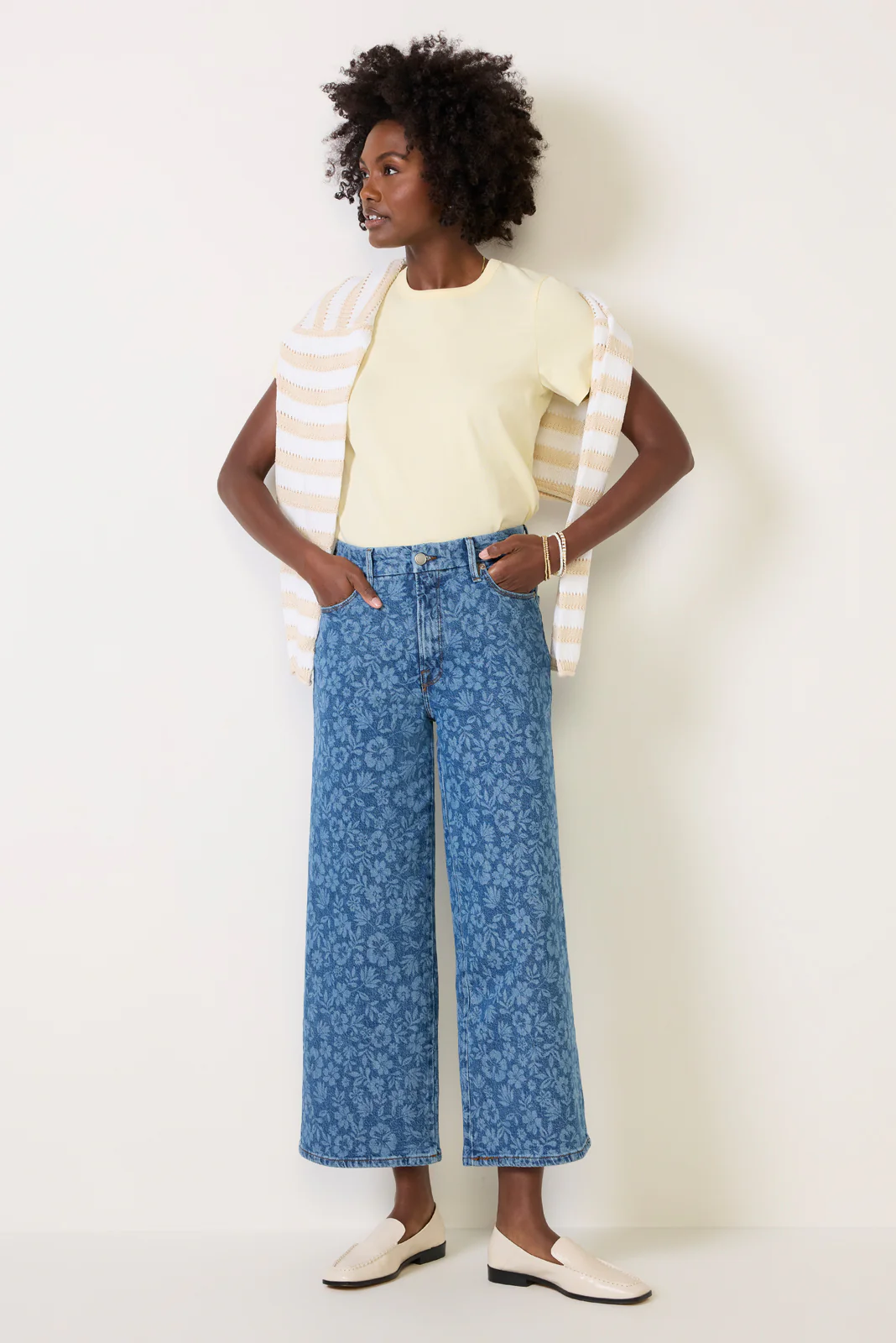Good Waist Cropped Palazzo - Image 5