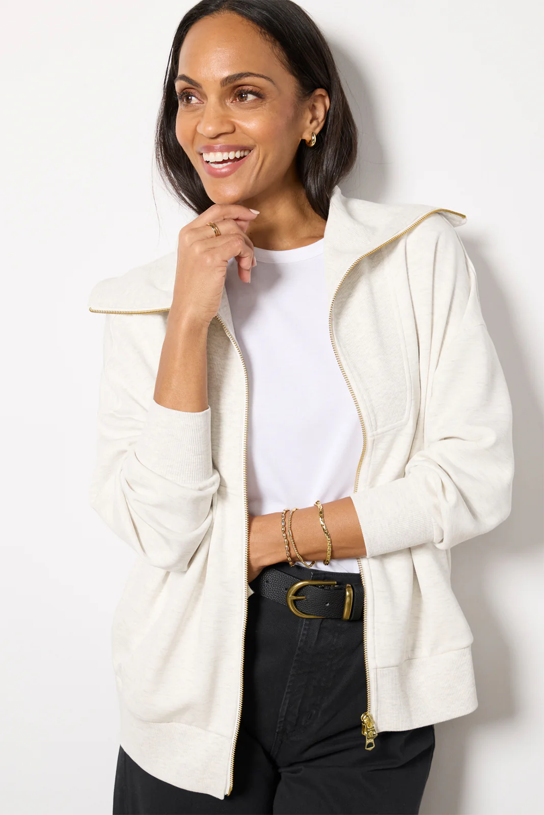 Halley Zip Through Sweat